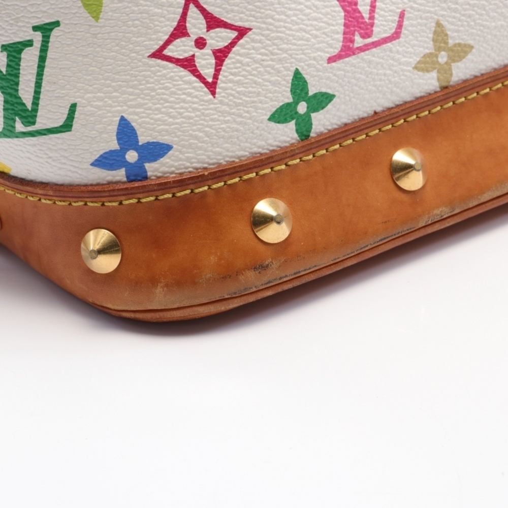 Louis Vuitton Alma Monogram Multicolor Bron White - Picture 8 of 8